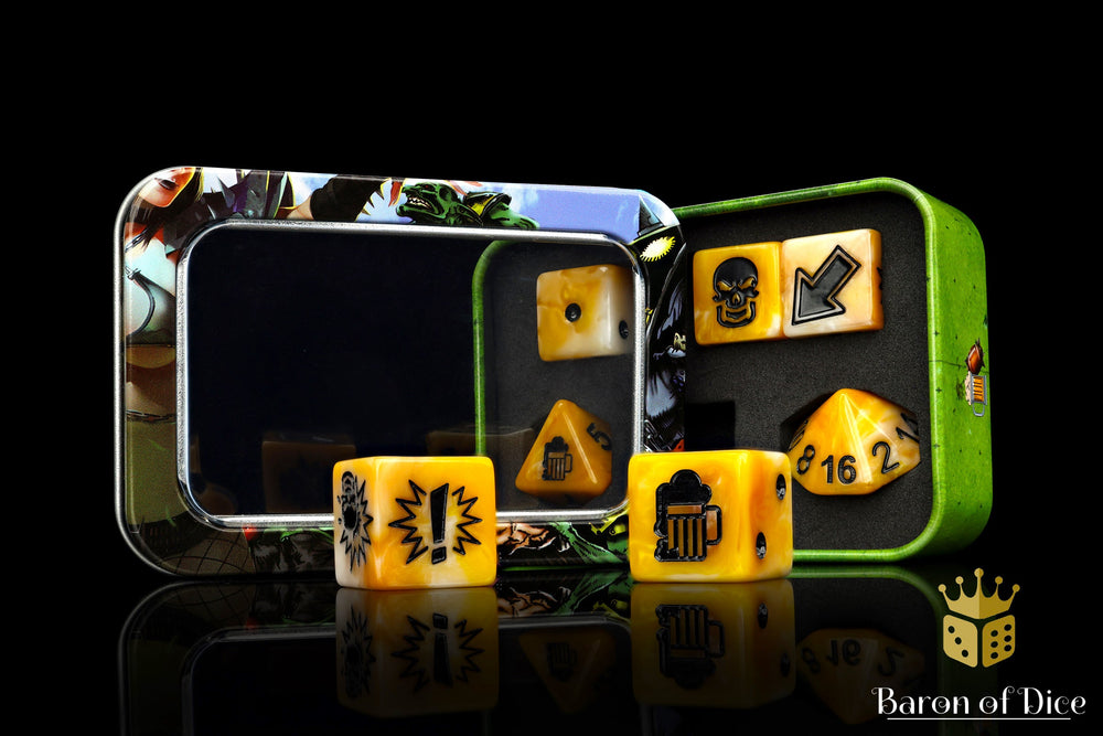 Go for Gold - Bloody Football Dice (Set of 7) (ONLINE ORDER ONLY)