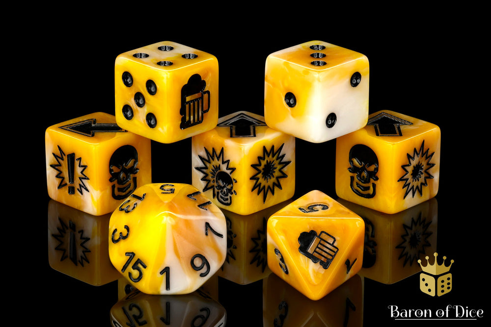 Go for Gold - Bloody Football Dice (Set of 7) (ONLINE ORDER ONLY)