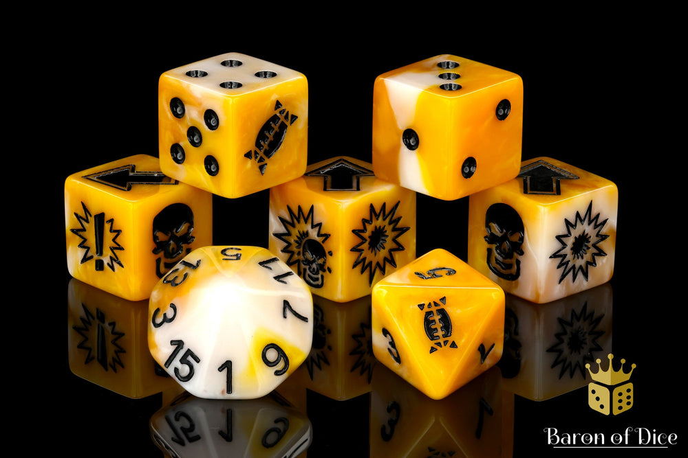 Go for Gold - Bloody Football Dice (Set of 7) (ONLINE ORDER ONLY)