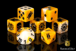 Go for Gold - Bloody Football Dice (Set of 7) (ONLINE ORDER ONLY)