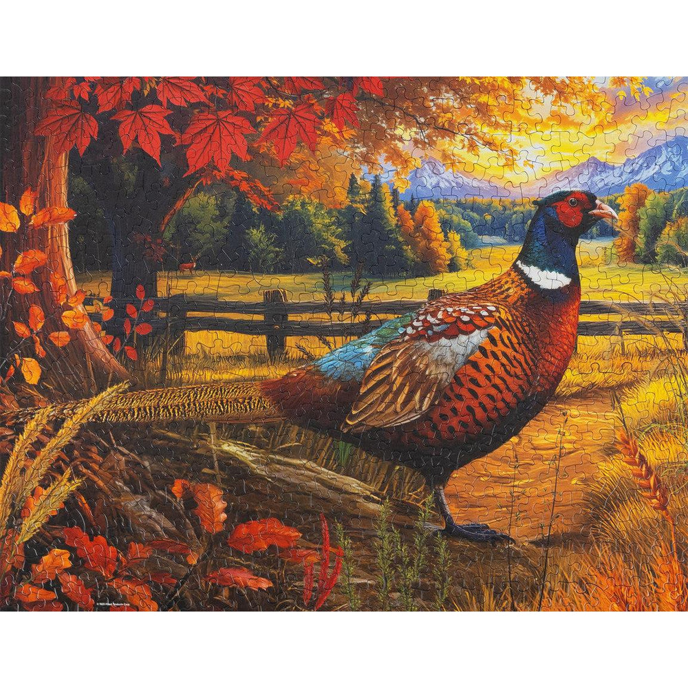 Golden Fields Pheasant 500 Piece Jigsaw Puzzle Springbok (ONLINE ORDER ONLY)