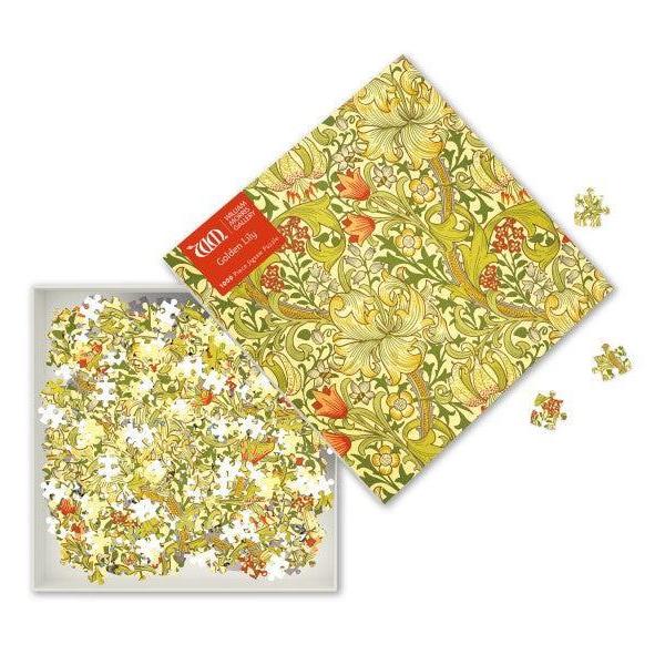 Golden Lily by William Morris 1000 Piece Jigsaw Puzzle Flame Tree (ONLINE ORDER ONLY)