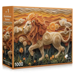 Golden Lion 1000 Piece Jigsaw Puzzle Final Piece (ONLINE ORDER ONLY)