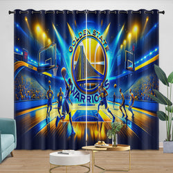 Golden State Warriors Curtains Blackout Window Drapes Room Decoration (Online Order Only)