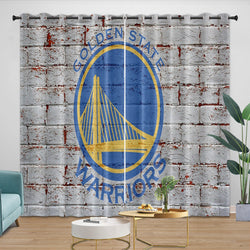 Golden State Warriors Curtains Blackout Window Drapes Room Decoration (Online Order Only)