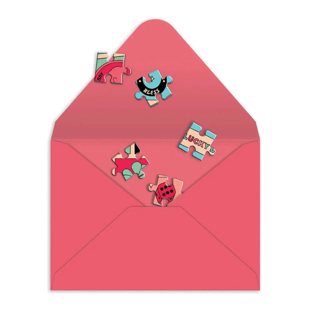 Good Luck Greeting Card 60 Piece Jigsaw Puzzle Galison (ONLINE ORDER ONLY)