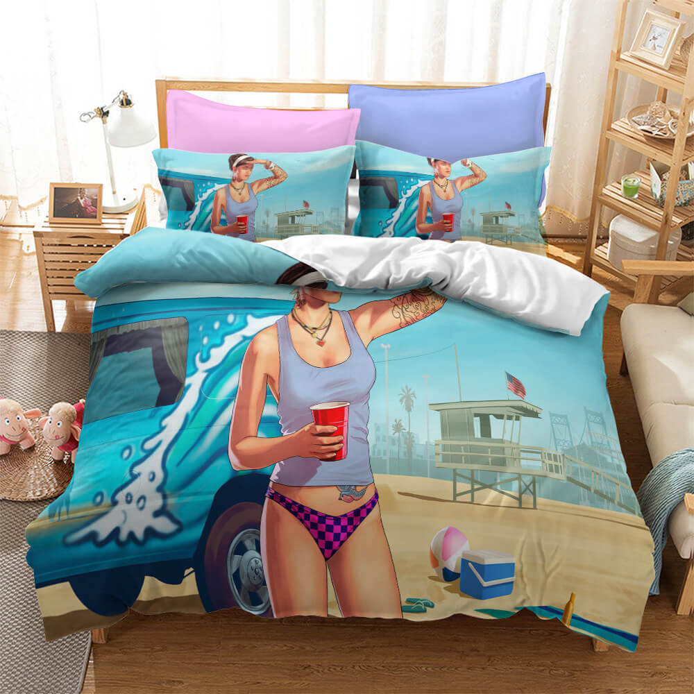 Grand Theft Auto Cosplay Bedding Set Quilt Cover Without Filler (Online Order Only)