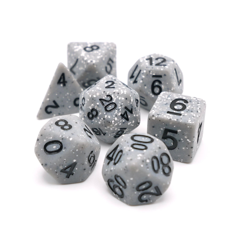 Granite Malphite - 7 Piece DnD Dice Set | Acrylic RPG Gaming Dice (ONLINE ORDER ONLY)