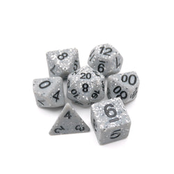 Granite Malphite - 7 Piece DnD Dice Set | Acrylic RPG Gaming Dice (ONLINE ORDER ONLY)