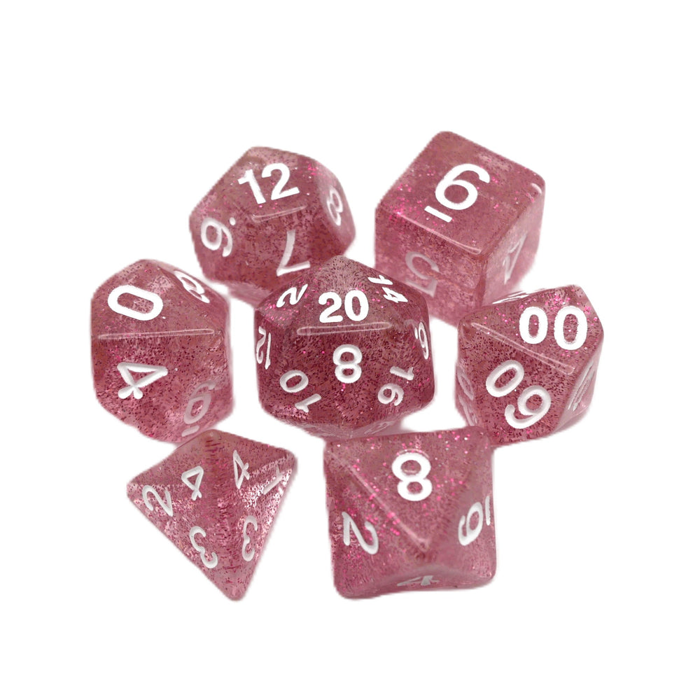 Essence of Grapefruit - 7 Piece DnD Dice Set | Acrylic RPG Gaming Dice (ONLINE ORDER ONLY)
