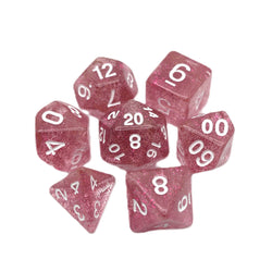 Essence of Grapefruit - 7 Piece DnD Dice Set | Acrylic RPG Gaming Dice (ONLINE ORDER ONLY)
