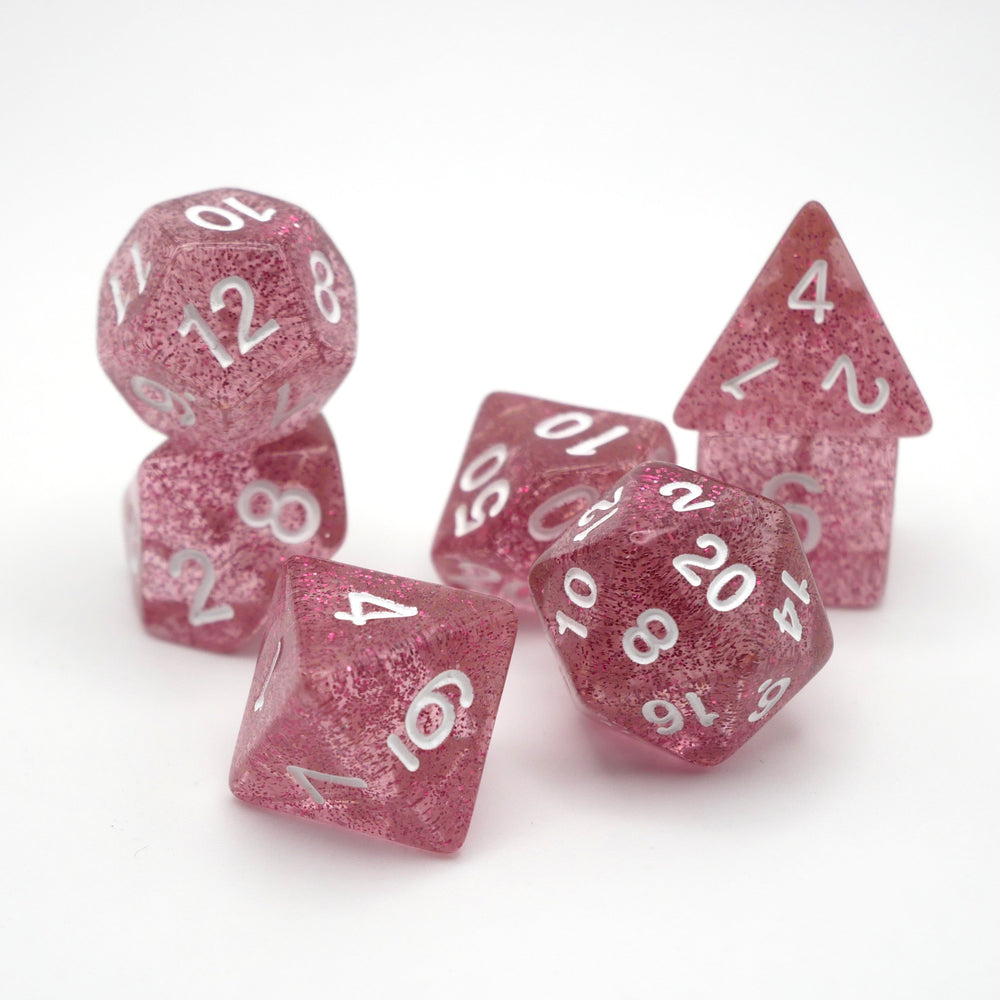 Essence of Grapefruit - 7 Piece DnD Dice Set | Acrylic RPG Gaming Dice (ONLINE ORDER ONLY)