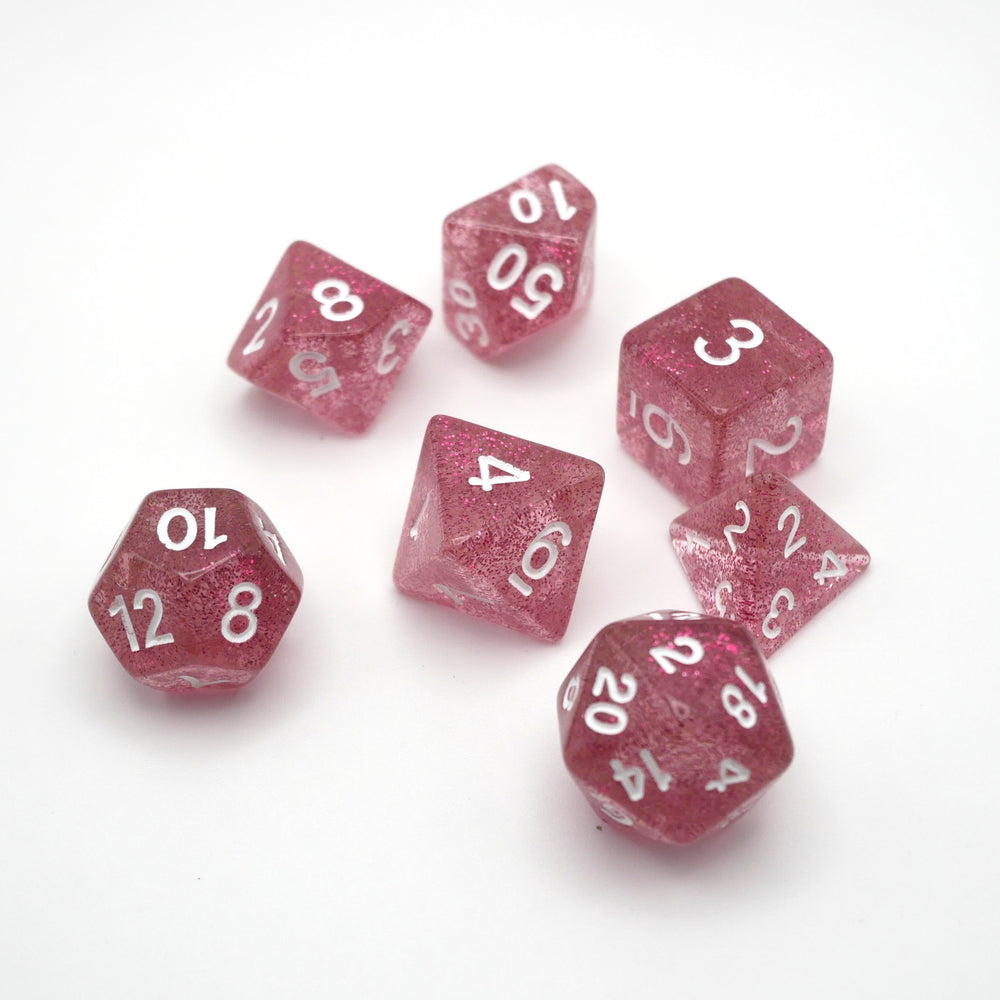Essence of Grapefruit - 7 Piece DnD Dice Set | Acrylic RPG Gaming Dice (ONLINE ORDER ONLY)