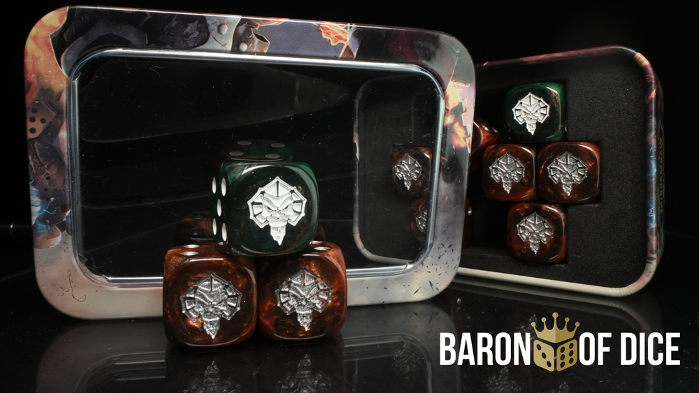 Warmachine: Orgoth, Graveborn Official Dice Set (ONLINE ORDER ONLY)