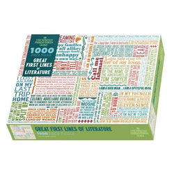 Great First Lines of Literature 1000 Piece Jigsaw Puzzle UPG (ONLINE ORDER ONLY)