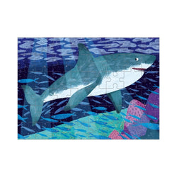 Great White Shark 48 Piece Mini Jigsaw Puzzle Mudpuppy (ONLINE ORDER ONLY)