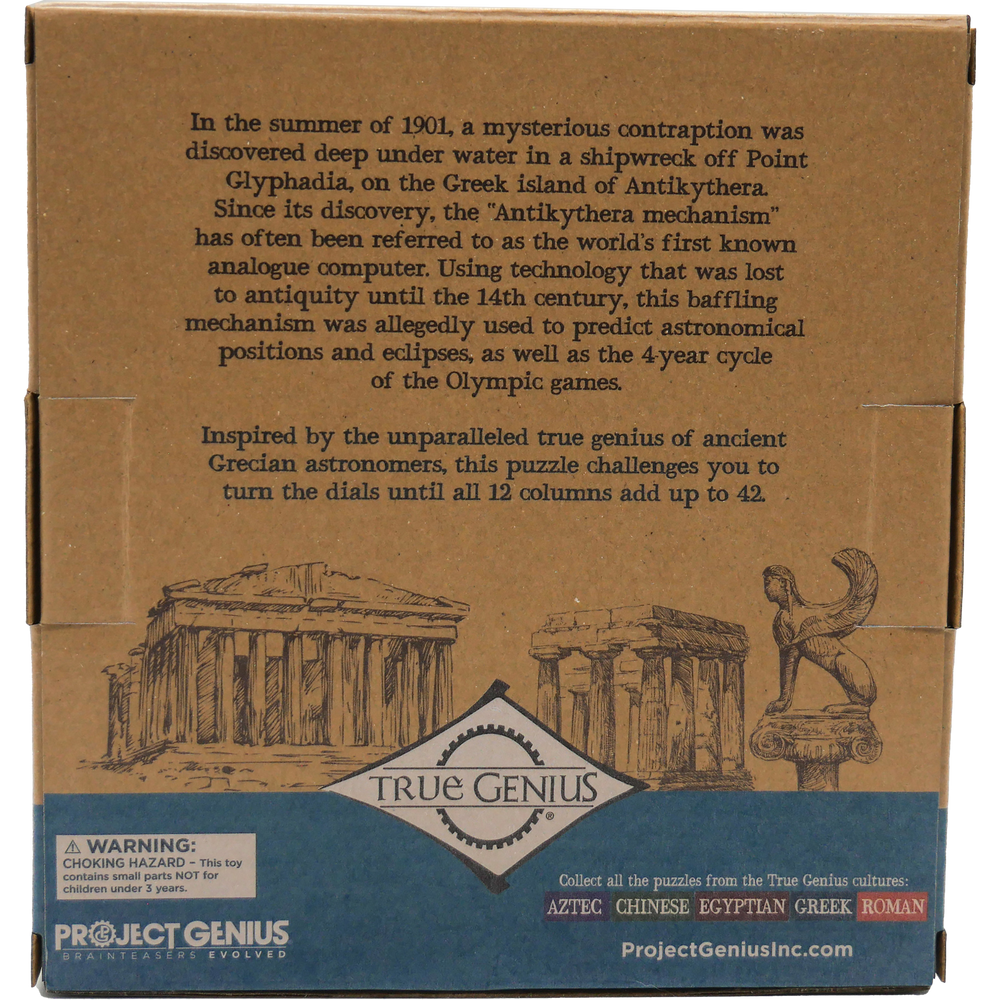 Grecian Computer Brainteaser Puzzle True Genius (ONLINE ORDER ONLY)