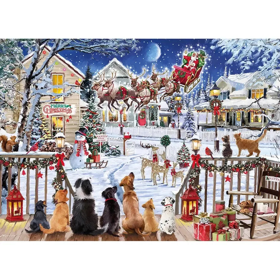 Greeting Santa 1000 Piece Jigsaw Puzzle Gibsons (ONLINE ORDER ONLY)