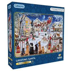 Greeting Santa 1000 Piece Jigsaw Puzzle Gibsons (ONLINE ORDER ONLY)