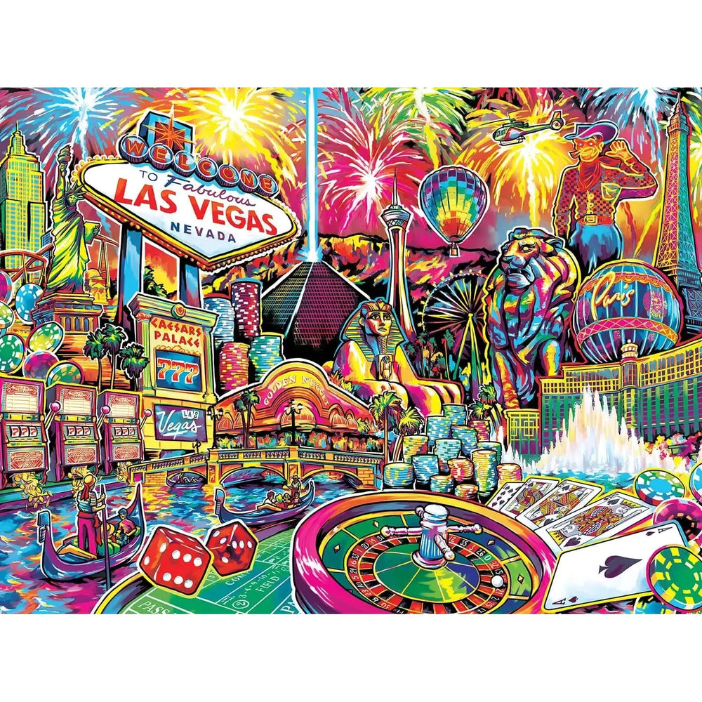 Greeting from Las Vegas 550 Piece Jigsaw Puzzle MasterPieces (ONLINE ORDER ONLY)
