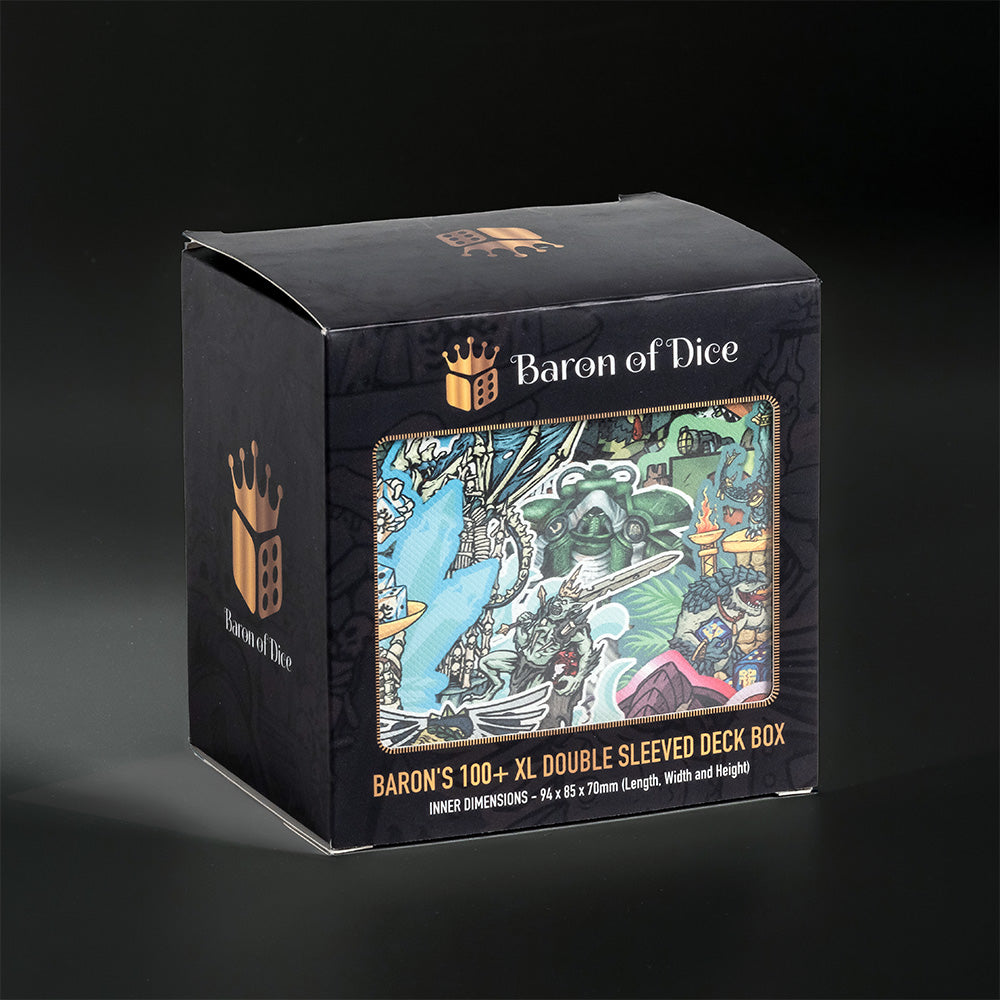 100+ XL Deck Box | Grimdark Collage (ONLINE ORDER ONLY)