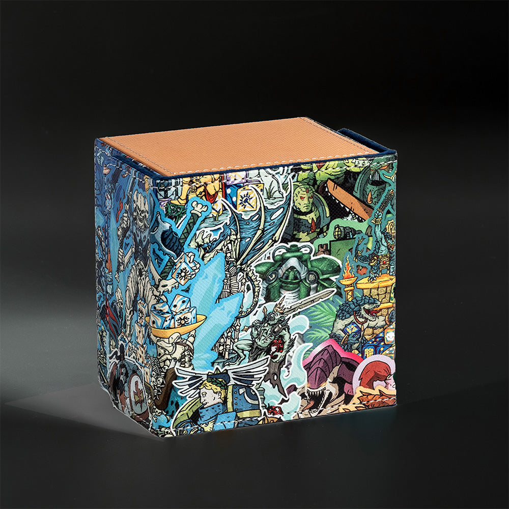 100+ XL Deck Box | Grimdark Collage (ONLINE ORDER ONLY)