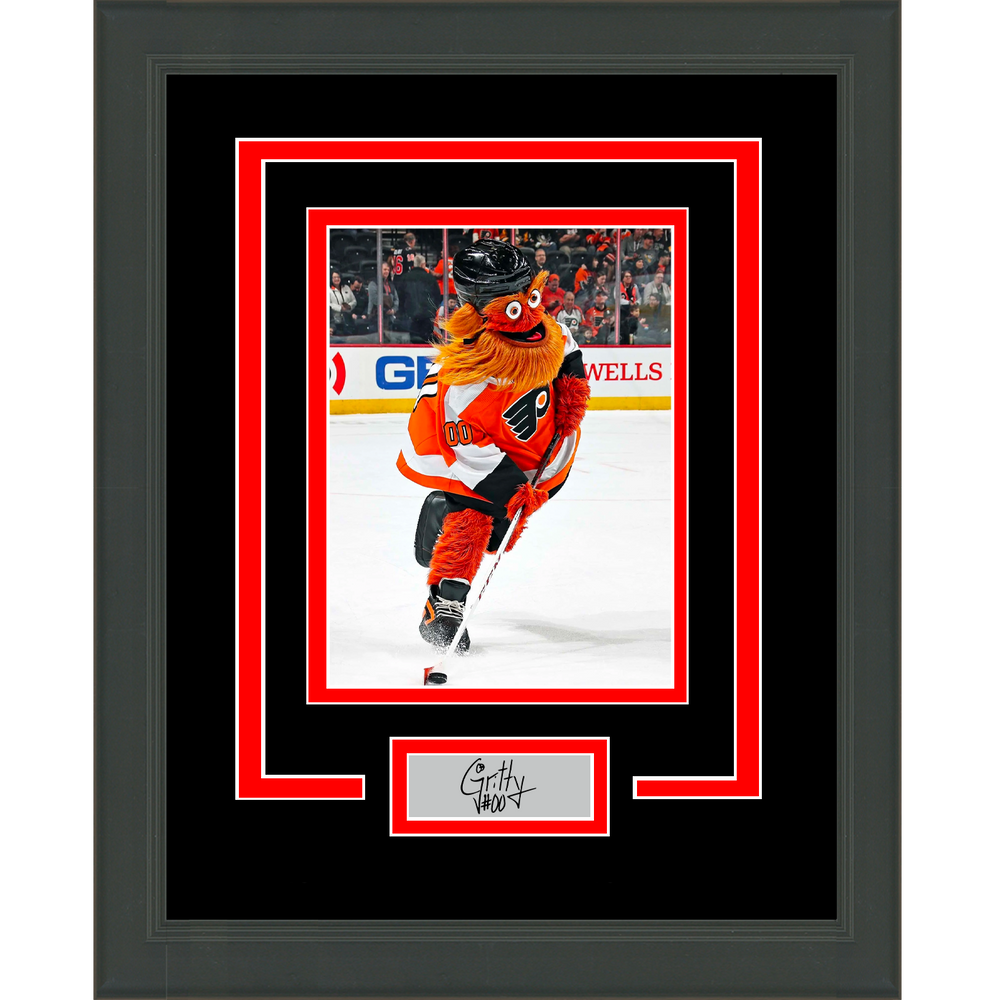 Framed Gritty Facsimile Laser Engraved Signatures Auto Philadelphia Flyers 11x14 Hockey Photo (ONLINE ORDER ONLY)