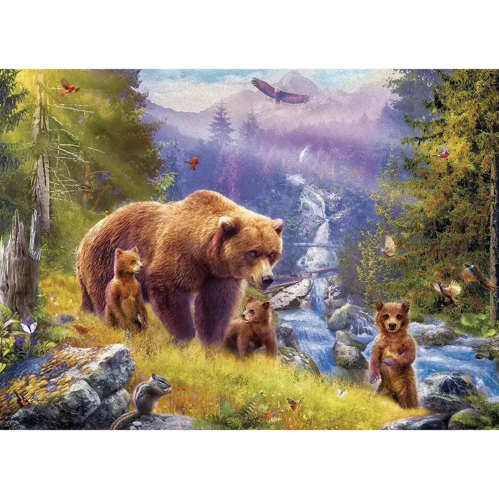 Grizzly Cubs 1000 Piece Jigsaw Puzzle Eurographics (ONLINE ORDER ONLY)