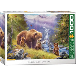 Grizzly Cubs 1000 Piece Jigsaw Puzzle Eurographics (ONLINE ORDER ONLY)