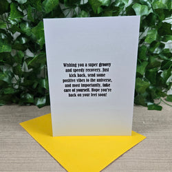 Groovy Get Well Soon Card (ONLINE ORDER ONLY)