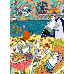 Gull Trouble 1000 Piece Jigsaw Puzzle Birdie (ONLINE ORDER ONLY)