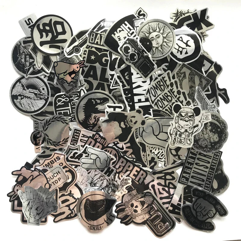 Rock Band Logo Stickers 10/30/50/100PCS for Car, Skateboard, Bike, Laptop, Motorcycle, Phone, Kid Toy (ONLINE ORDER ONLY)