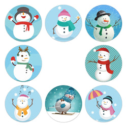 Christmas Sticker Cartoon Christmas Tree Santa Claus Design Paper Label Merry Christmas Cute Stickers Stationery Stickers (ONLINE ORDER ONLY)