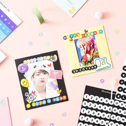 2pcs INS Alphanumeric Sticker Scrapbooking Decoration Photo Album Decor Planner Notebook Labels stickers Kawaii Stationery (Online Order Only)