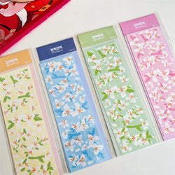 Beautiful Lily Flower Sticker Idol Card DIY Scrapbooking Decorative Sticker DIY Diary Album Stick Label Korean Kawaii Stationery (Online Order Only)