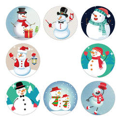 100-500Pcs Candy Bags Box Sticker Gift Sealing Christmas Sticker Thank You Love Wedding Birthday Cookie Bag Kraft Paper Sticker (Online Order Only)