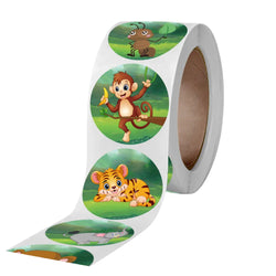 500pcs/roll Zoo Animals Laptop Stickers Reward Motivational Teacher Decals Ocean Life Sticker Toys for Children Kids on Car Book (Online Order Only)