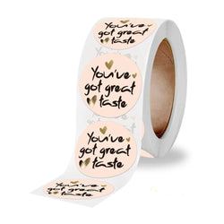 500pcs/roll Thank You Stickers For Seal Labels 1 Inch Gift Packaging Stickers Birthday Party Offer Stationery Sticker (ONLINE ORDER ONLY)
