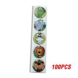 100-500pcs Spanish Reward Stickers Encouragement Sticker Roll For Kids Motivational Stickers With Cute Animals For Students (ONLINE ORDER ONLY)