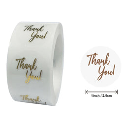 100-500pcs Round Clear Merry Christmas Stickers Thank You Card Box Package Label Sealing Stickers Wedding Decor Stationery (ONLINE ORDER ONLY)