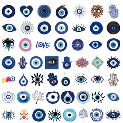10/30/50pcs Turkish Evil Eye Graffiti Stickers Skateboard Guitar Laptop Motorcycle Luggage Bike Car Phone Cool Sticker Kid Toy (ONLINE ORDER ONLY)