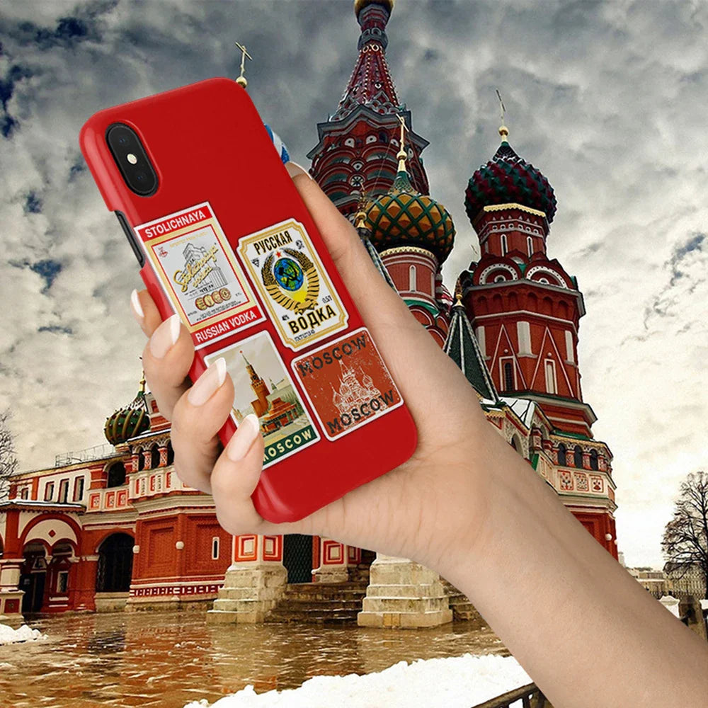 10/30/50PCS Retro Mix Russia Sign Matryoshka Bear Power Cool Stickers Motorcycle Laptop Guitar Phone Graffiti Decal Sticker Toy (ONLINE ORDER ONLY)