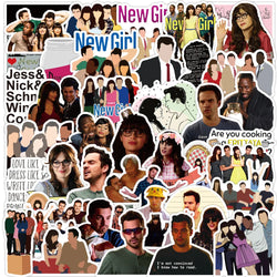 New Girl Stickers Pack: Laptop, Guitar, Luggage, Fridge, Skateboard, Waterproof, Cool Decals, Kids Toys (ONLINE ORDER ONLY)