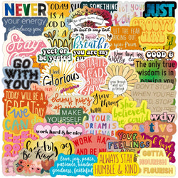 Motivational Quote Stickers Waterproof Decals for Laptop Phone Office Study Room (ONLINE ORDER ONLY)
