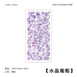 Bubble Soda Series Series Stickers Scrapbooking Decorative Sticker Korean DIY Diary Album Stick Label Kawaii Stationery (ONLINE ORDER ONLY)