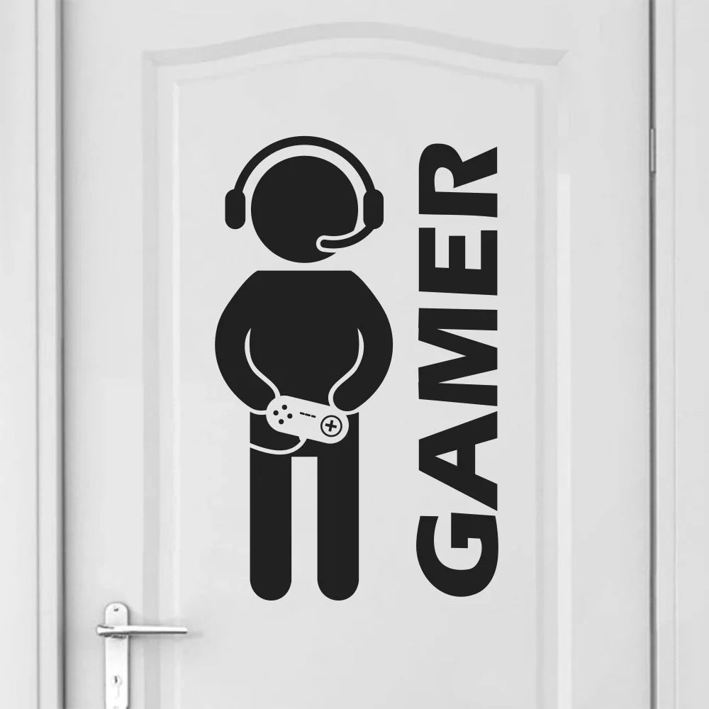 Most Popular Gamer Wall Sticker Video Game Home Decor Living Room Kids Room Boys Room Decoration Art Murals (ONLINE ORDER ONLY)