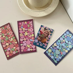 Ins Laser Flower Butterfly Stickers Scrapbooking Stick Label  Hand Account DIY Decoration Material Sticker Kawaii Stationery (ONLINE ORDER ONLY)
