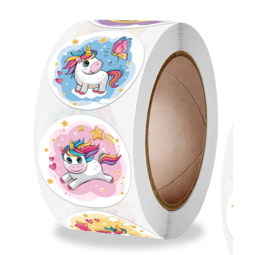 100-500pcs Reward Sticker for Kids Unicorn Animal Cute Pattern Animals cartoon Stickers School Teacher Supplies Child Sticker (ONLINE ORDER ONLY)