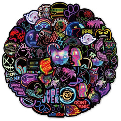 10/30/50/100PCS Bright Neon Signs Sticker Packs (ONLINE ORDER ONLY)