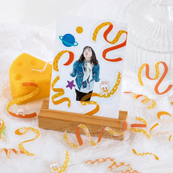 40Pcs/pack Heart Ribbon Series Stickers Hand Account Scrapbooking Decorative Sticker Korean DIY Material Stickers Stationery (ONLINE ORDER ONLY)
